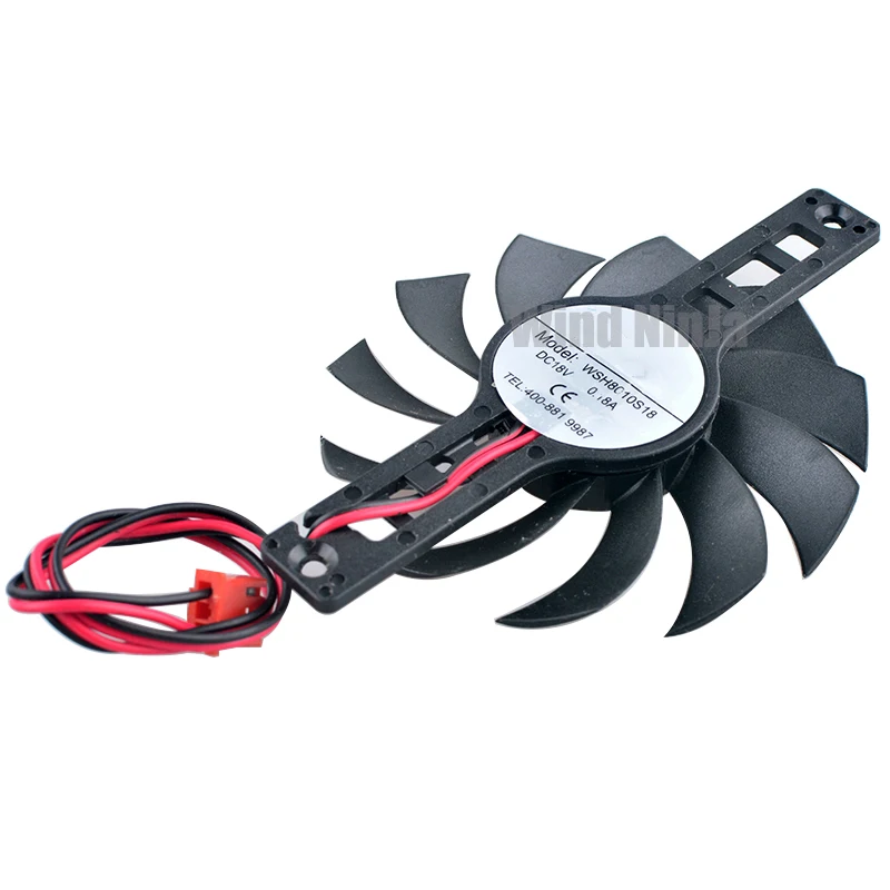 WSH8010S18 ventilador de refrigeración para cocina de inducción, diámetro de 75mm, espaciado de agujero de montaje de 100mm, soporte DC18V 0.18A - imagen 5