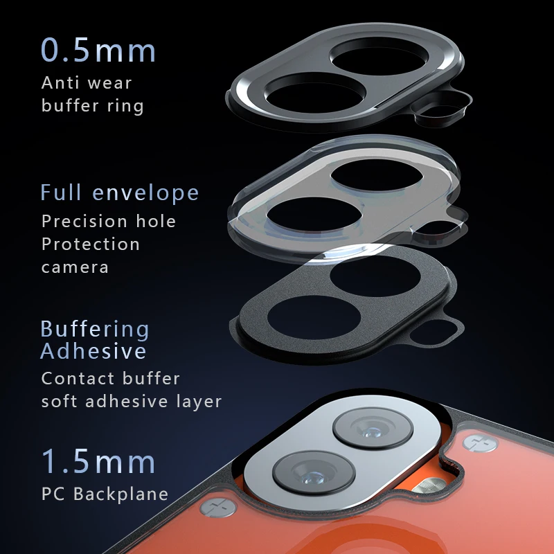 Para nada CMF teléfono 1 5G contraportada Phnoe Funda a prueba de golpes Airbag anticaída protectora antihuellas mate Funda Coque - imagen 5