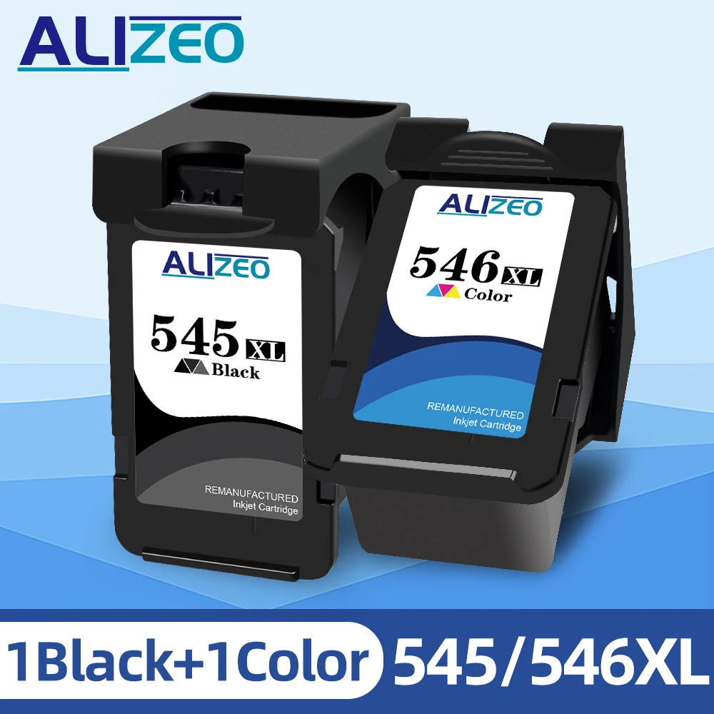 ALIZEO Compatible 545XL 545 XL PG545 CL 546 reemplazo de cartucho de tinta para impresoras Canon IP2800 IP2850 MG2400 MG2450 MG2455