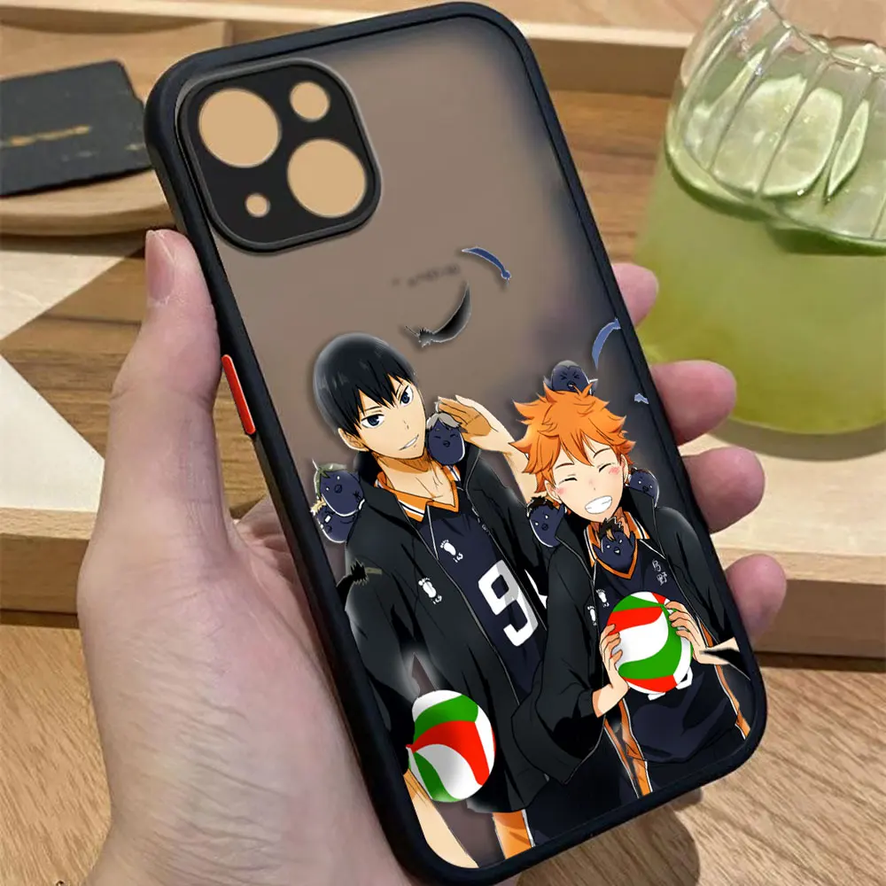 Funda de teléfono mate Haikyuu de voleibol para HUAWEI P40 MATE 20 30 NOVA 3I 4 7 7I 6 Y70 Y70S Y6P Y9 HONOR 20 70 90 X7 X8 TPU - imagen 5
