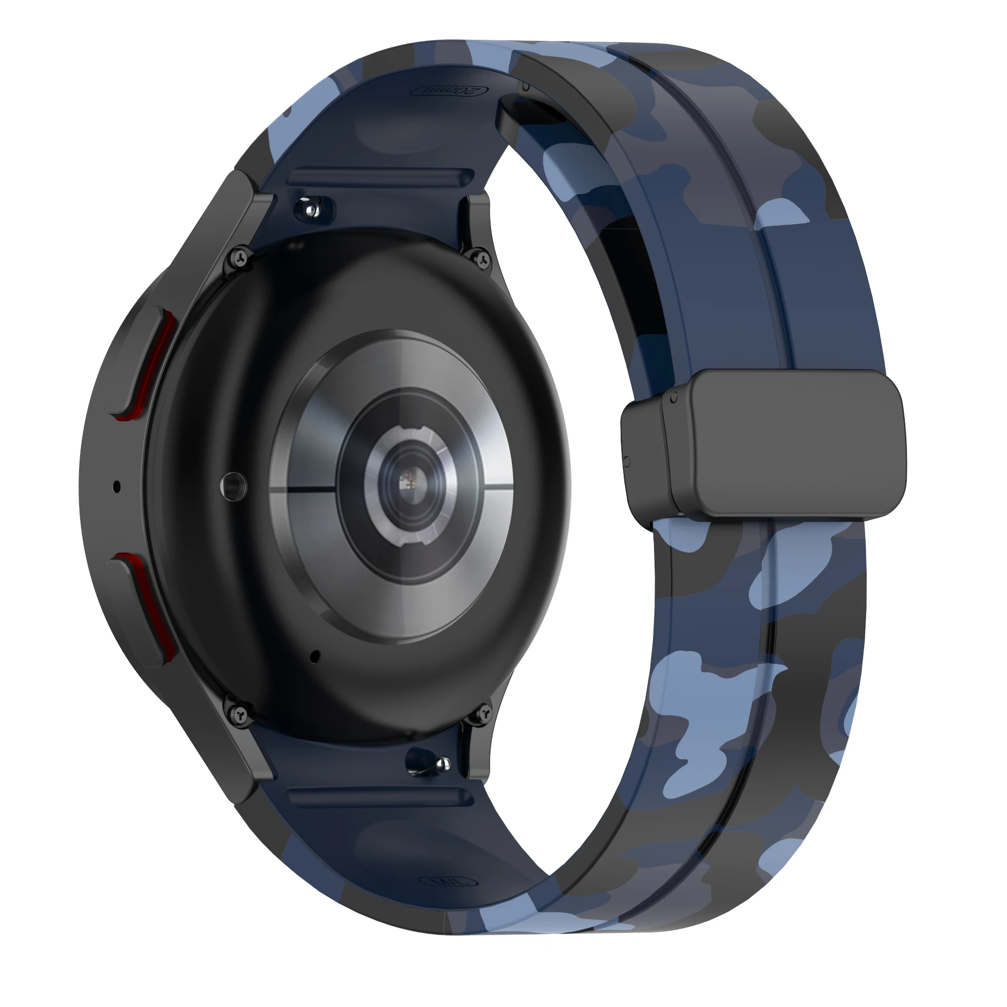 Correa de silicona para Samsung Galaxy Watch 5 Pro, 45mm, 6, 5, 4, 40mm, 44mm, pulsera de camuflaje, Correa clásica de 47mm y 43mm - imagen 2