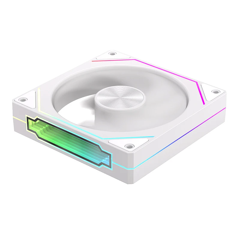 Teucer Infinite Mirror 5 Pro ventilador de refrigeración de caja de ordenador lente de doble cara 12CM ARGB sincronización de la placa base eje de patrón de CD - imagen 4