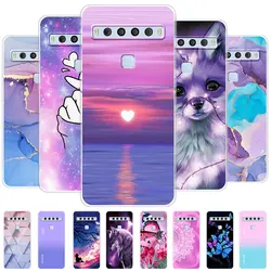 Funda de silicona transparente antigolpes para TCL 10L / 10 Lite