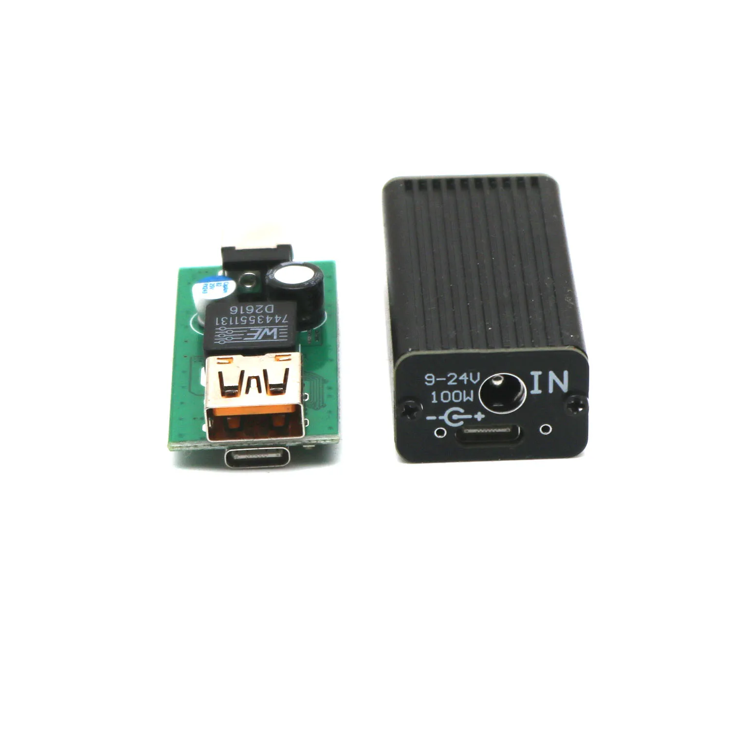 Convertidor de carga rápida PD de 100W, adaptador de cargador de coche QC PD 3,0 12V 24V CC a USB 5V 15V 20V, carga de teléfono móvil de escritorio - imagen 3