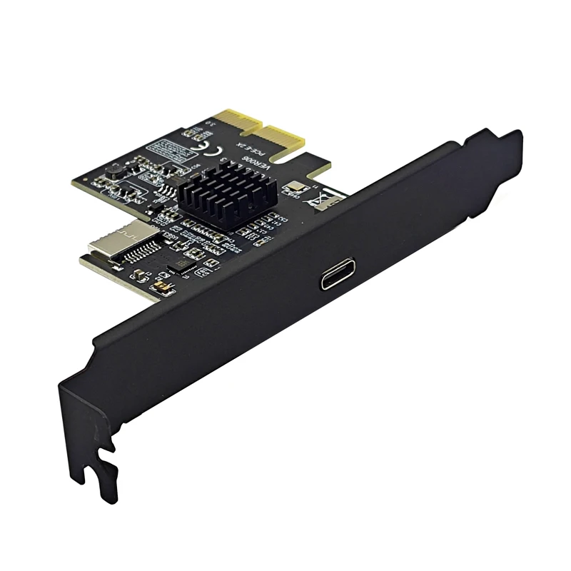 USB3.2 GEN2 10Gbps ASM3142 Chip PCI Express X2 a tipo E + tarjeta de expansión tipo C adaptador PCI-E a USB-C agregar tarjetas para escritorio - imagen 3