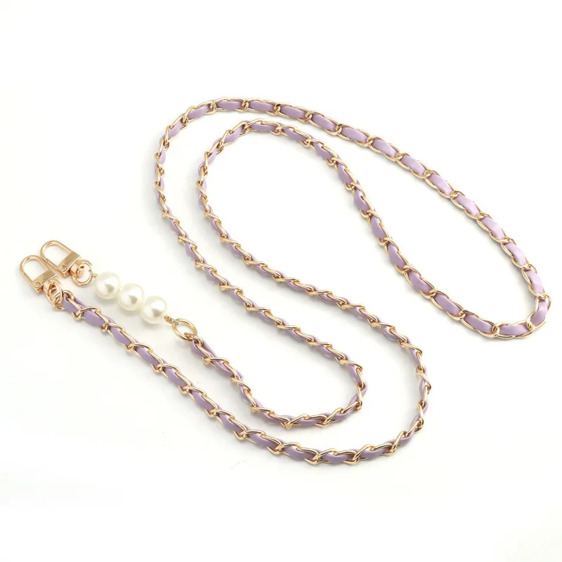 Cordón cruzado largo para teléfono, cadena de recogida de perlas, correa de hombro de cuello largo para mujer, funda de teléfono Universal antipérdida - imagen 5