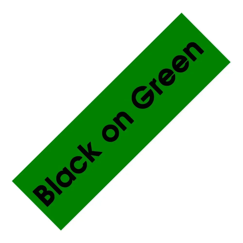 Black on Green