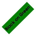 Black on Green