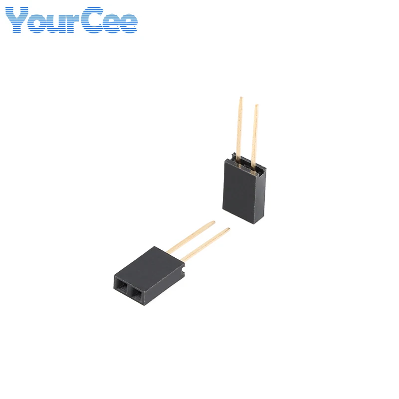 10 uds/5 uds 2,54mm conector hembra simple/doble 11MM de longitud Pin 40P 20P 16P 10P 8P 6P 5P 4P 3P 2P Base de aguja recta - imagen 4