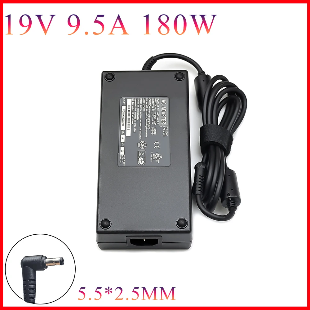 Adaptador de corriente alterna de 19V 9.5A 180W para MSI GT783S GX60 GX60 MS-16FK GX60S GX70 destructor WT60 MS-16F4 ADP-180HB B cargador de ordenador portátil