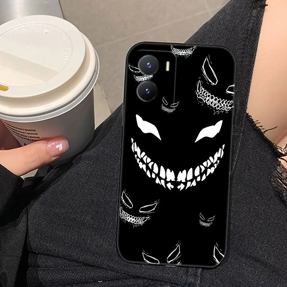 Funda de teléfono con cara de ojo rojo aterrador de la suerte para VIVO Y02 Y04 Y16 Y17 Y19 Y20 Y21 Y22S Y27 Y28 Y29 Y35 Y36 Y50 Y51 Y72 Y77 Y78 Y100 - imagen 5