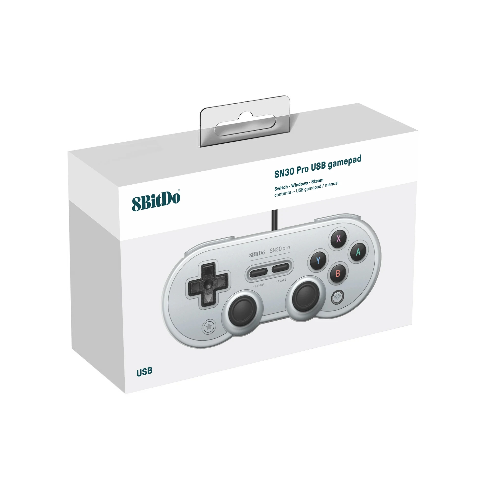 Eight Seat Hall SN30 PRO Gamepad con Cable, controlador de juego, Joystick, Cable USB Retro, vibración para Nintendo Switch, Windows, Raspberry Pi - imagen 5