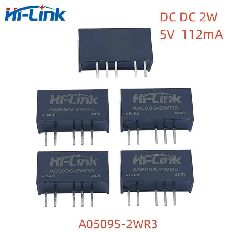 Mini módulo de fuente de alimentación inteligente para el hogar, hi-link, DCDC, 2W, A0503S-2WR3, A0509S, A0512S, A0515S, 5V a 3,3 V/9V/12V/15V, 2 unidades por lote - imagen 4