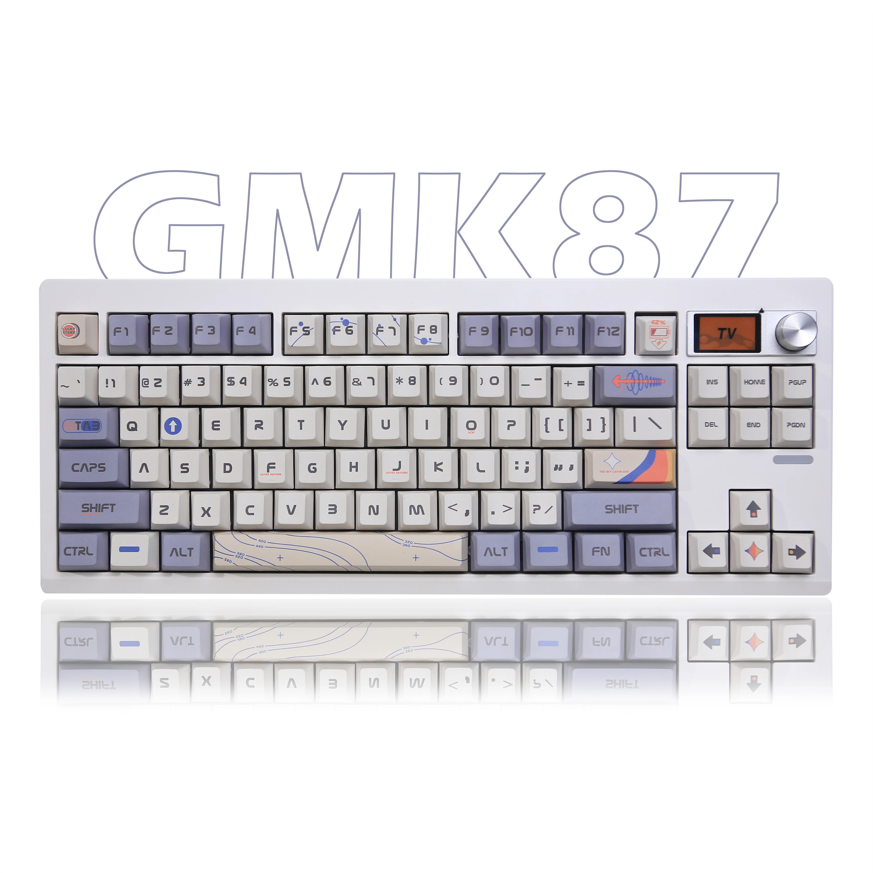 GMK87-kit de teclado mecánico intercambiable en caliente, estructura de junta retroiluminada RGB inalámbrica con Bluetooth 5,0, 2,4G, soporte para VIA personalizado - imagen 2