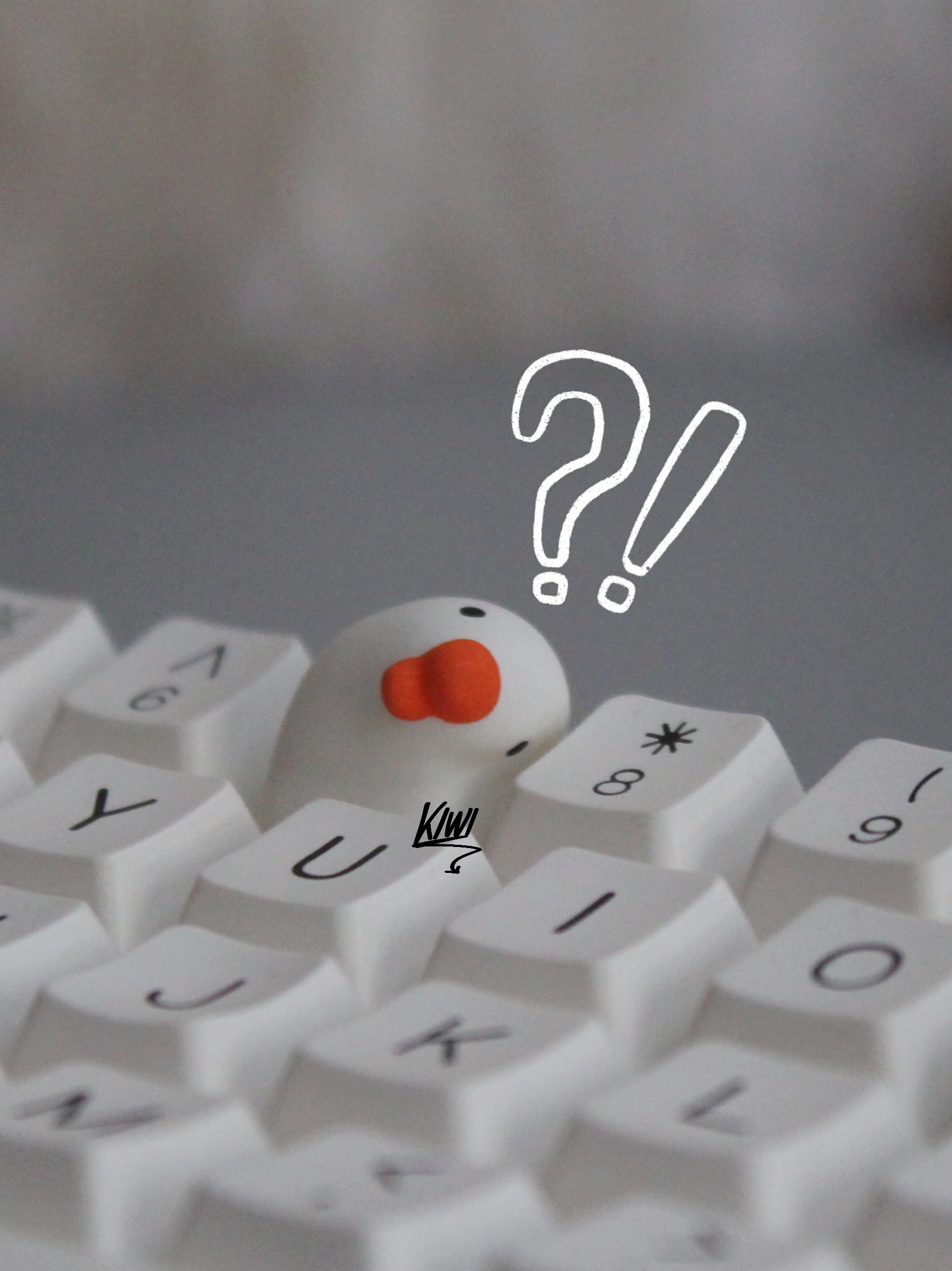 Tapa de llave de ganso con cabeza oblicua blanca hecha a mano, resina R4 ESC, personalización de eje transversal, botón de tapa de tecla de teclado mecánico, 1 unidad