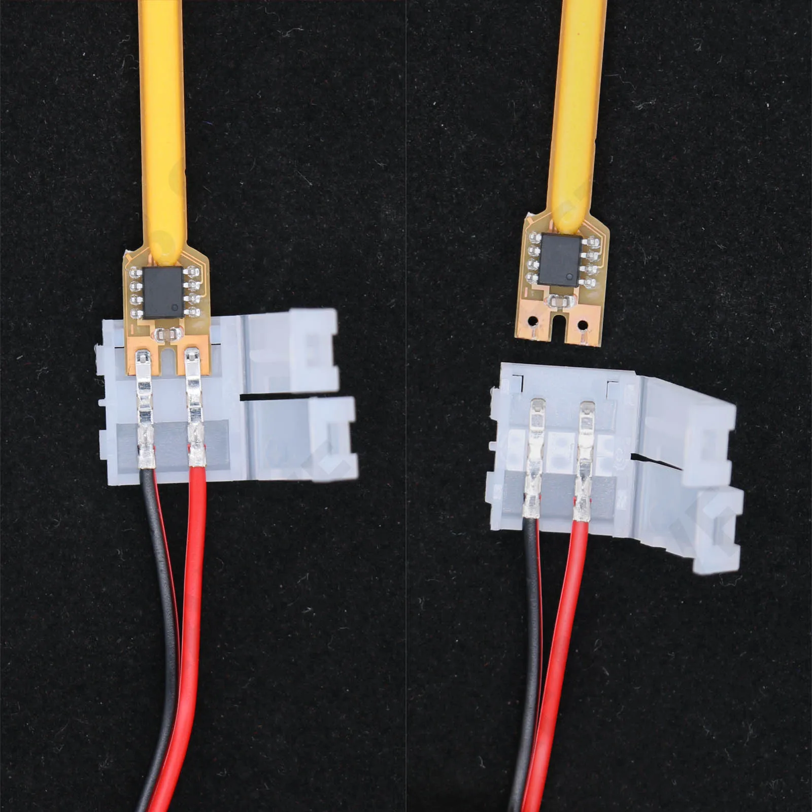 Filamento de lámpara de meteorito multimodo DC3V 40mm 58mm 70mm sin necesidad de soldadura hebilla cable COB LED filamento diodo iluminación decorativa - imagen 3