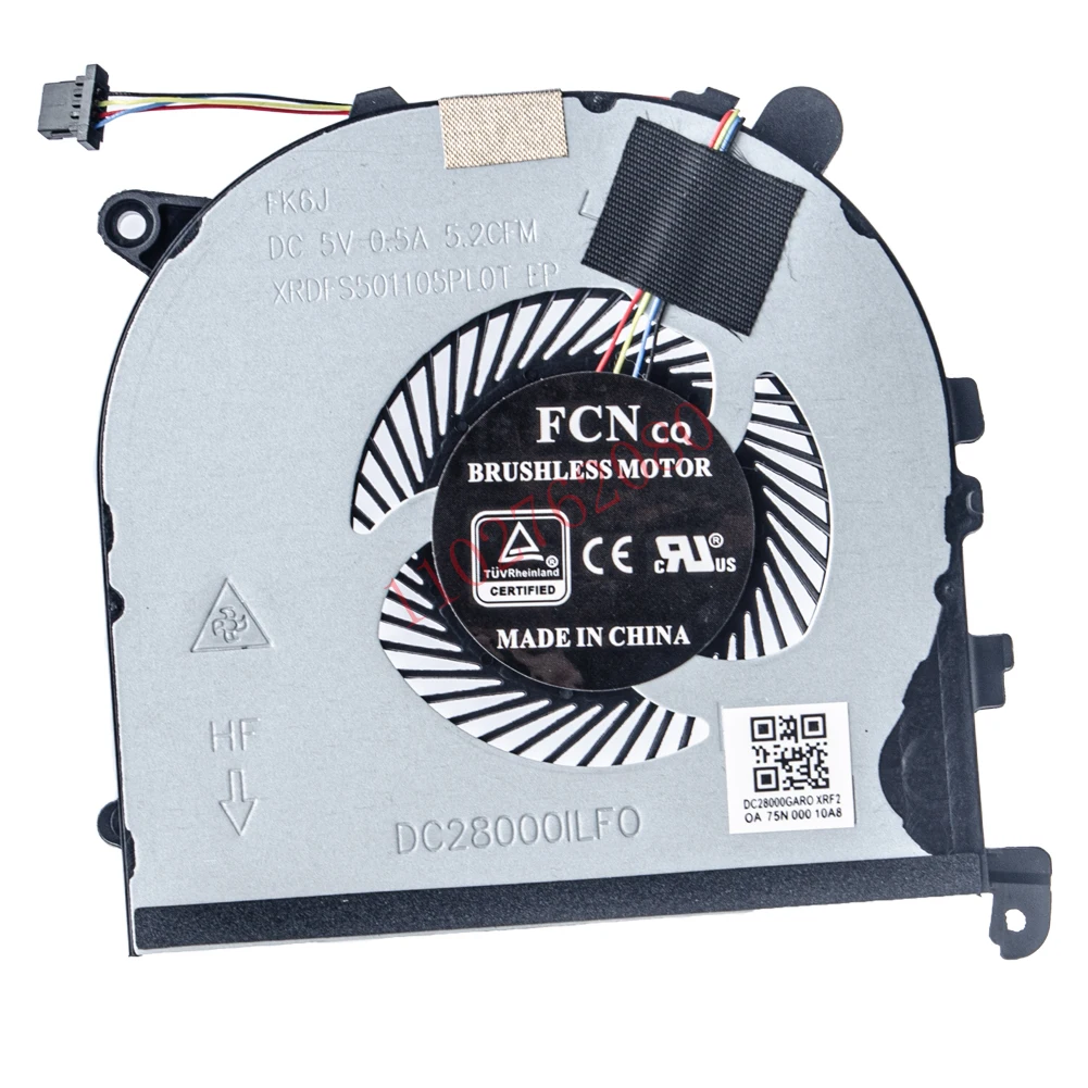 Ventilador de refrigeración de CPU + GPU para ordenador portátil de repuesto para DELL XPS15 9560 Precision 5520 Series 0VJ2HC 0TK9J1 - imagen 3