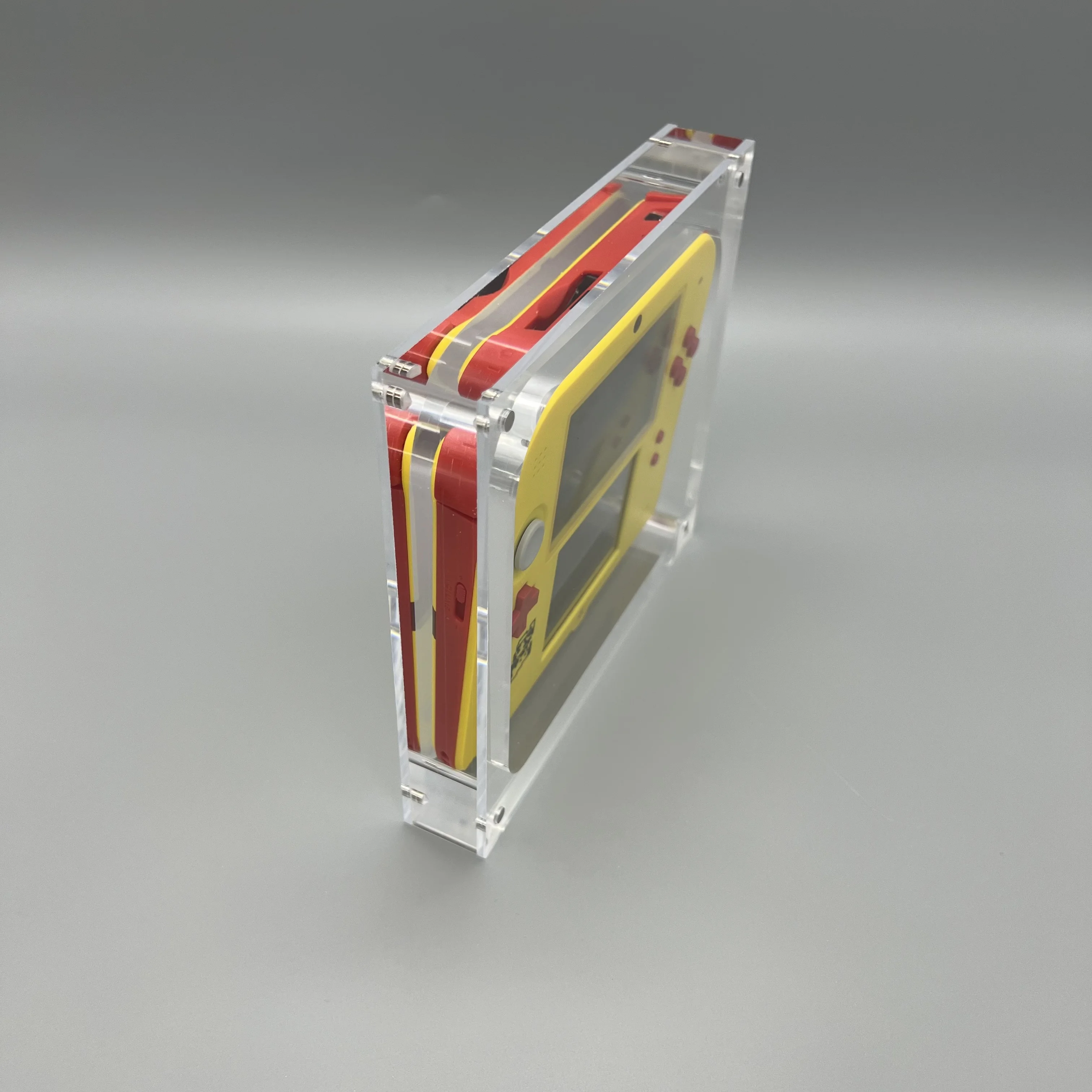 Caja de almacenamiento de consola de cubierta magnética acrílica de alta transparencia para Nintendo 2DS old - imagen 4