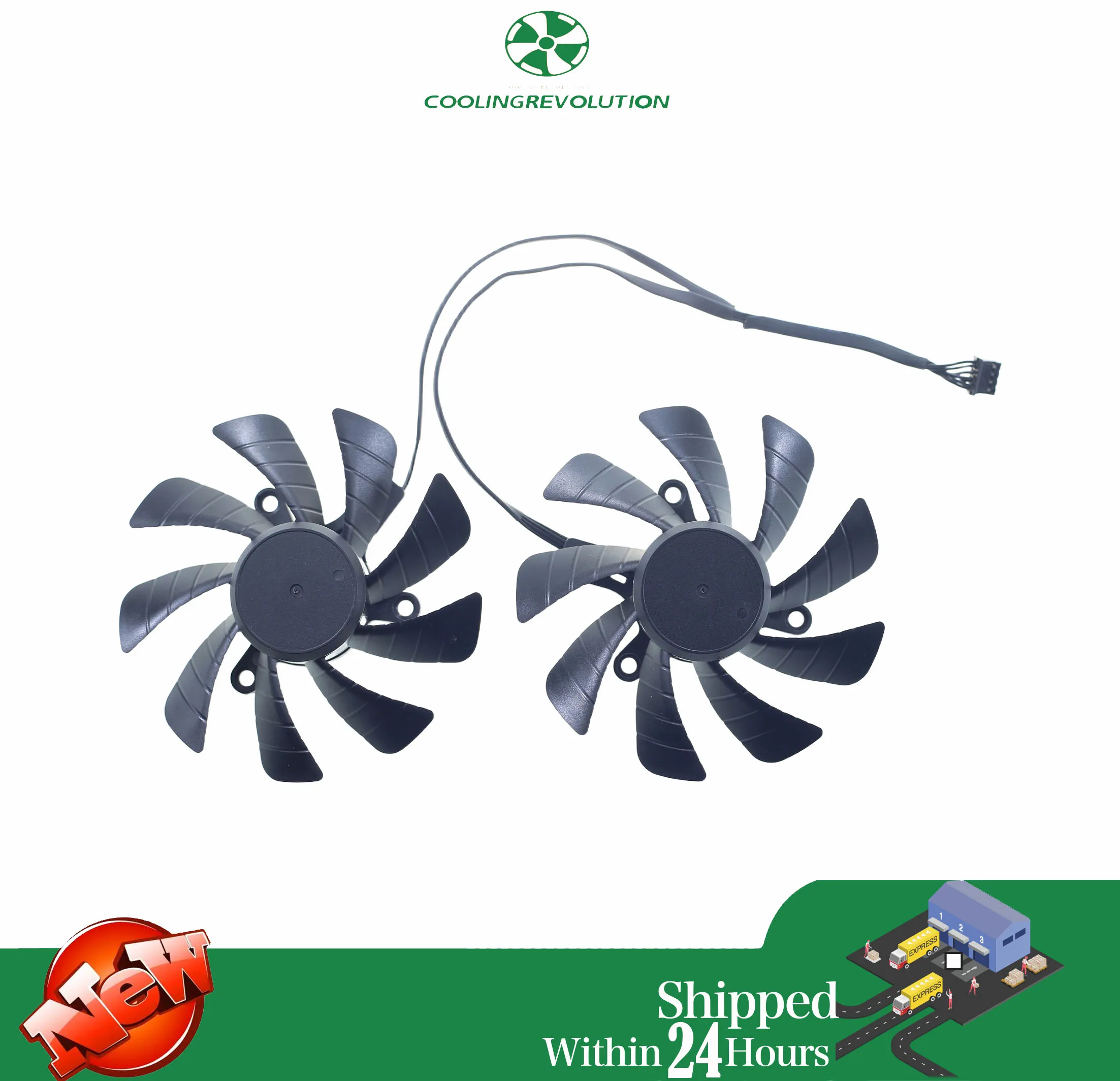 Cooler Ventilador GAINWARD RTX 3090 3080 3070 Phantom - 87MM 12V 4 pines - imagen 4