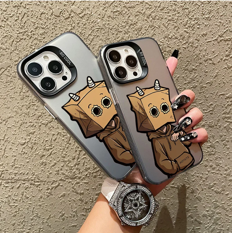 Cool Boys Head funda mate de lujo para iPhone 12 13 11 14 15 Pro Max 11 12 13 Mini 8 7 14 Plus SE XS Max XR X funda de teléfono para PC - imagen 5