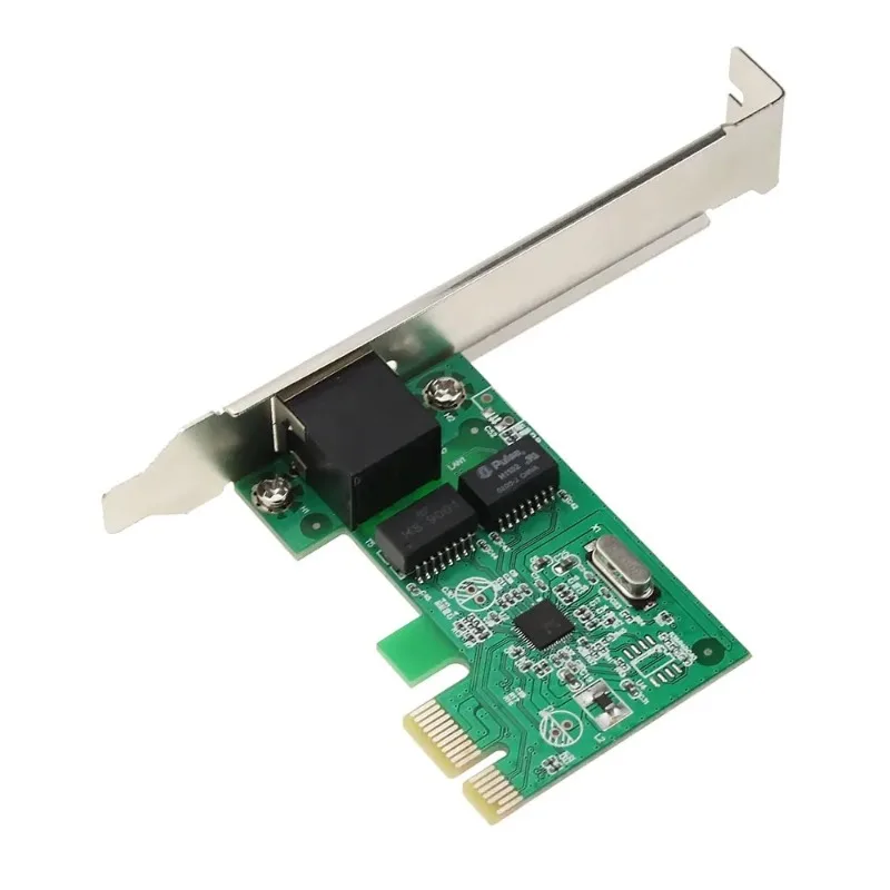 Tarjeta controladora de red Gigabit Ethernet LAN de bajo perfil PCI Express (PCIe), convertidor de adaptador LAN RJ45 de 10/100/1000M RJ-45 para PC