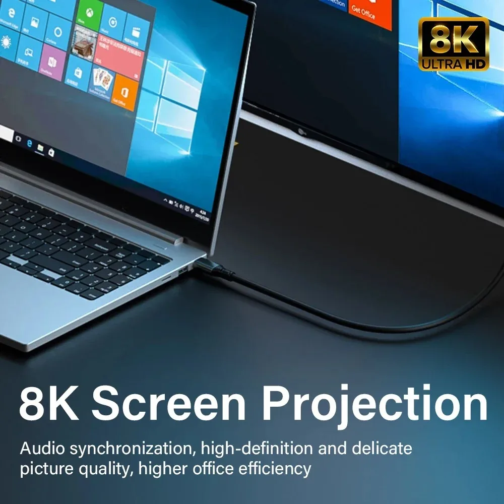 PD100W USB 3,2 20Gbps tipo C a tipo C ThunderBolt 3 Cable de carga rápida 8K 60Hz Cable de datos para iPhone 15 16 17Pro Max MacBook 3m - imagen 3