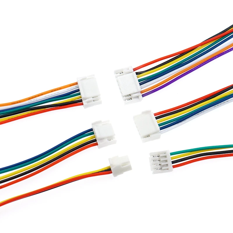 Conector JST GH serie 1,25 con cable, 10 piezas, 2P/3P/4P/5P/6 pines, 150MM 1007 28 AWG GH1.25 1,25 MM 15CM