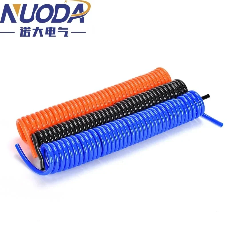 NUODA PU 6/8/10/12mm manguera de compresor de aire de poliuretano tubo neumático conector de herramienta Flexible 6M/9M/12M/15M tubo espiral de resorte de PU - imagen 2
