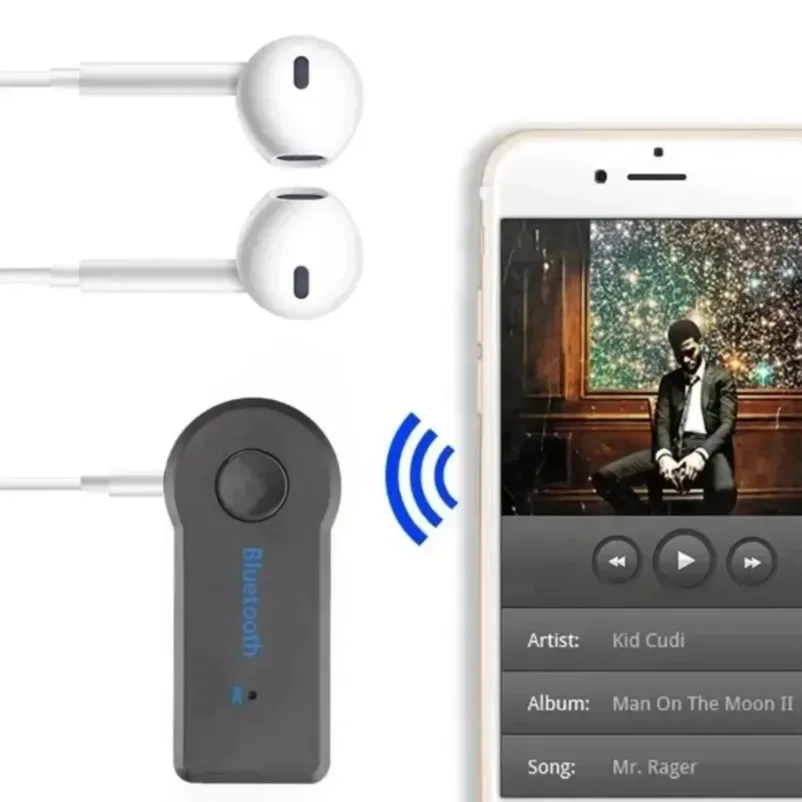 Adaptador receptor inalámbrico Bluetooth 5,0 2 en 1, conector de 3,5mm para música de coche, Audio Aux A2dp, receptor de auriculares manos libres - imagen 3