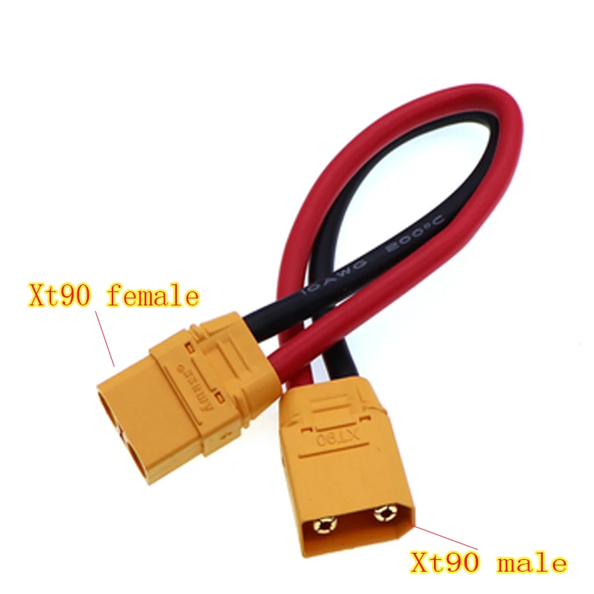 Conector de Cable XT90, enchufe XT90S macho hembra con cubierta de funda, Cable de silicona 10AWG para carga de equilibrio ESC de batería - imagen 4