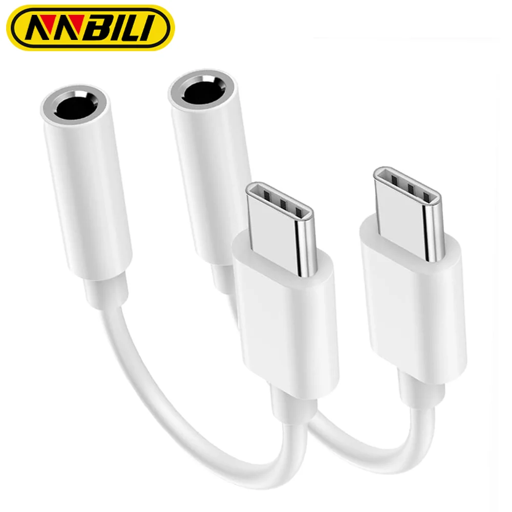 NNBILI TPE USB tipo C a 3,5mm hembra adaptador de conector de auriculares USB C a Cable de Audio auxiliar para iPhone 15 series iPad Pro MacBook