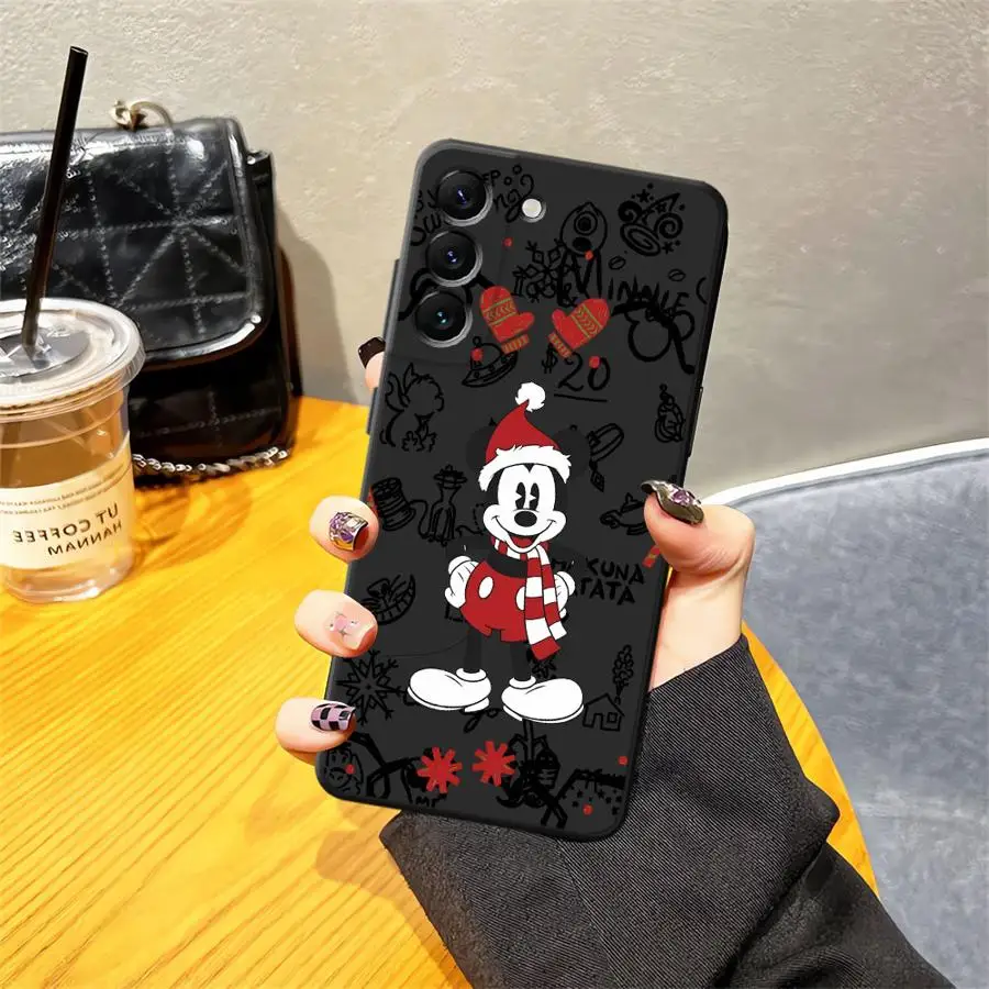 Funda para Honor X9a X8 90 200 400 Lite 70 X6 X7 8X Magic5Lite X5b funda de teléfono suave negra dibujos animados lindos Minnie Navidad - imagen 4