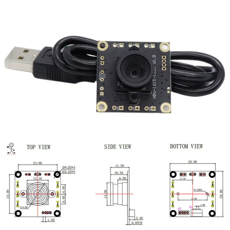 OV9726 Módulo Cámara USB HD Gran Ángulo