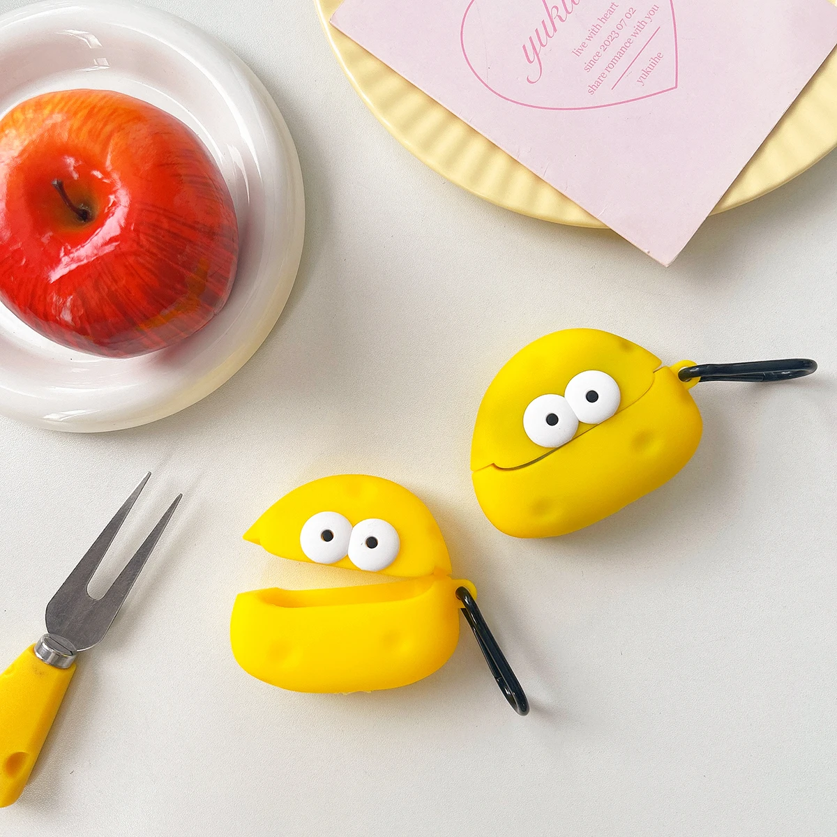 Para Samsung Galaxy Buds 3 3 Pro funda lindo queso silicona auricular funda accesorios cubierta - imagen 2