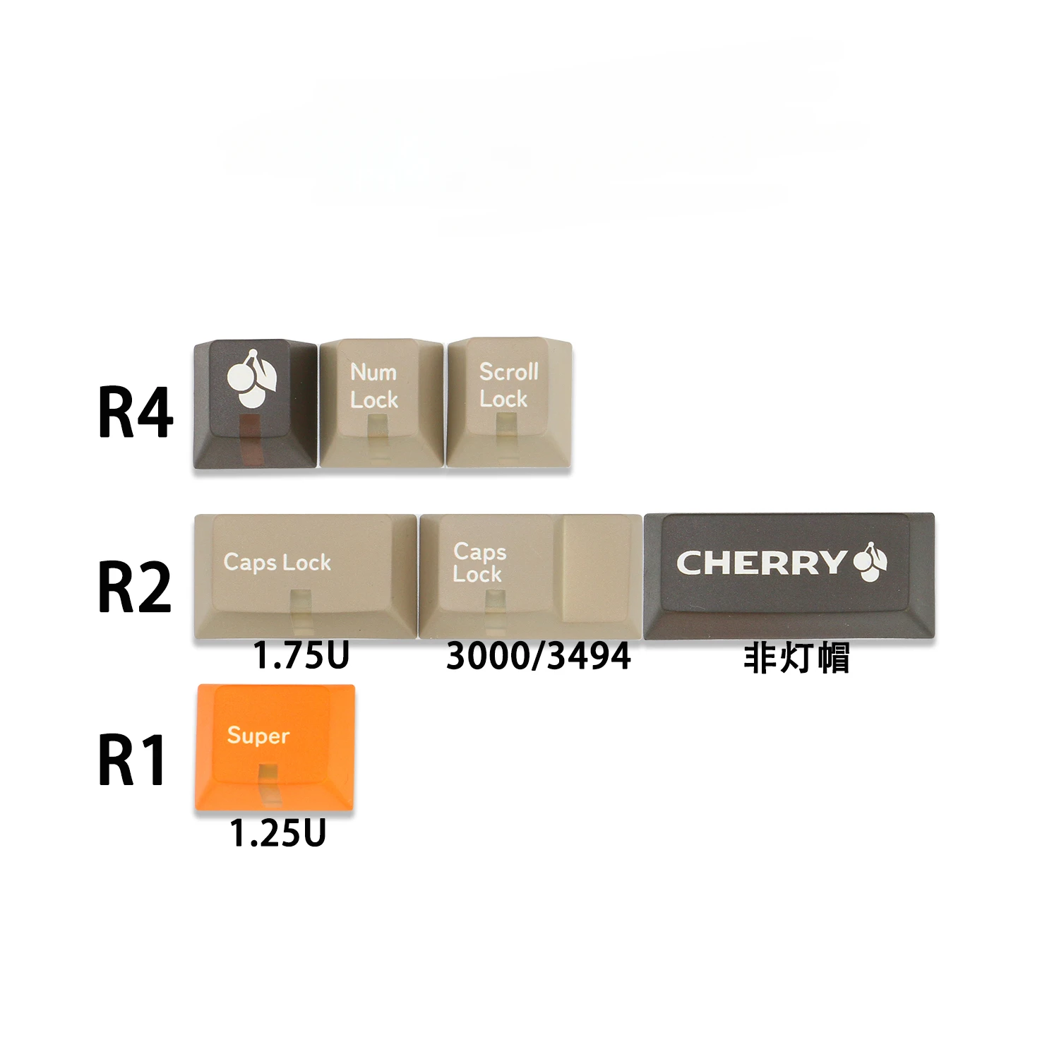 Add-on light key set