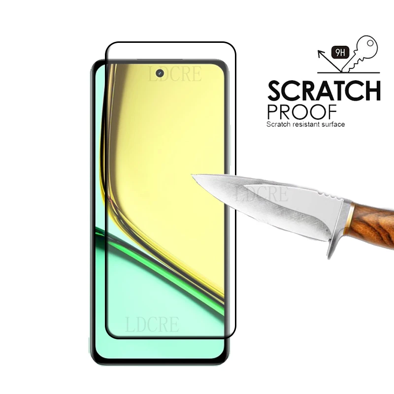 6 en 1 para OPPO Realme C67 vidrio Realme C67 película cubierta completa pegamento protector 9H Protector de pantalla para Realme C67 C 67 lente de vidrio - imagen 3