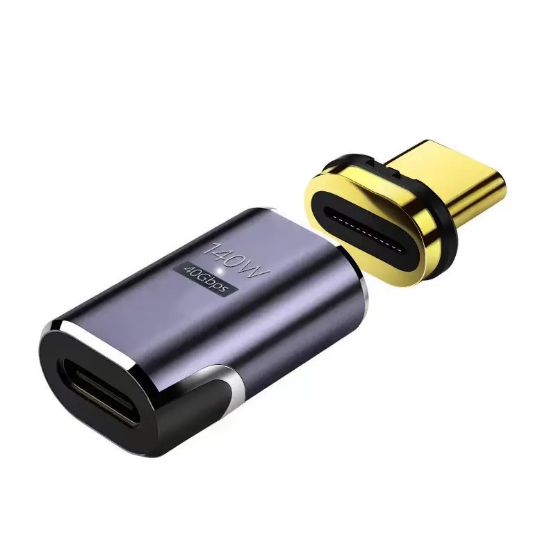 Adaptador USB C USB4.0 magnético USB C a tipo C OTG 140W 40Gbps Cable convertidor de carga magnético de carga rápida 8K @ 60Hz adaptador de USB-C - imagen 2
