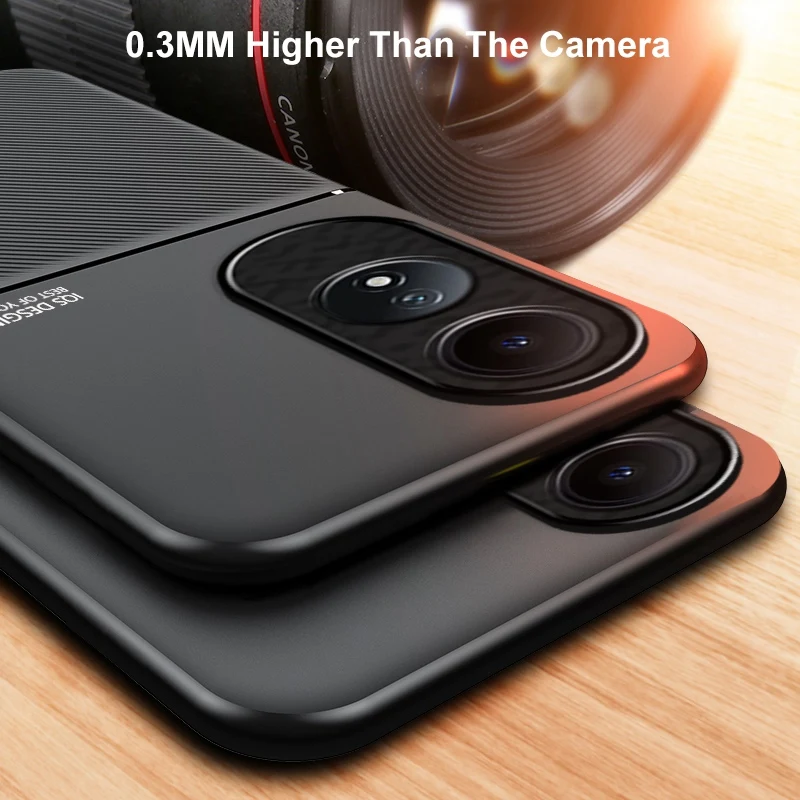 Funda magnética de cuero PU para OPPO A60, cubierta trasera mate de silicona a prueba de golpes, protección completa, funda de teléfono para OPPO A58, A78, A98, 5G - imagen 4