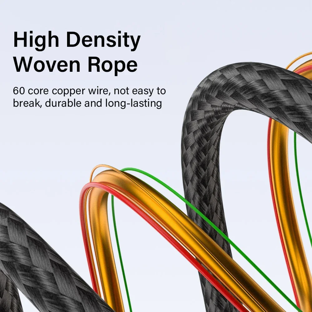 Cable USB C de 100W, cargador de teléfono de carga rápida, Cable de datos 8K 20Gbps tipo C a tipo C para iPhone 15 16 Pro Max MacBook Samsung - imagen 3