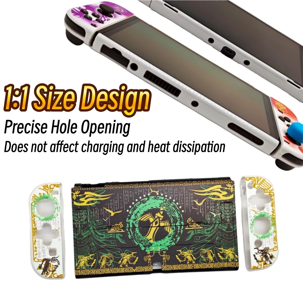 Nueva funda protectora para interruptor OLED, cubierta de carcasa para controlador de Gamepads NS OLED, protección completa resistente a los arañazos - imagen 2