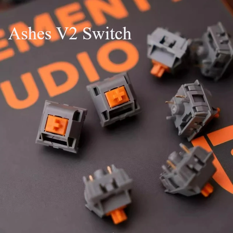 Interruptor Ashes V2, eje transversal, 42g/52g, interruptor lineal de presión de fondo, interruptor de teclado mecánico lubricado de fábrica personalizado