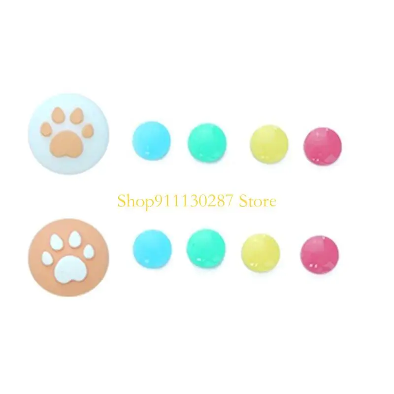 J1HC 10 piezas bonitas tapas agarre para pulgar para cubierta del Joystick del controlador del interruptor - imagen 2