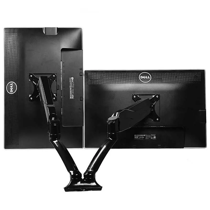 Pantalla de ordenador Dual de movimiento completo, soporte de montaje giratorio con resorte de Gas, soporte para Monitor LCD, soporte para brazo, soporte para MONITOR - imagen 3