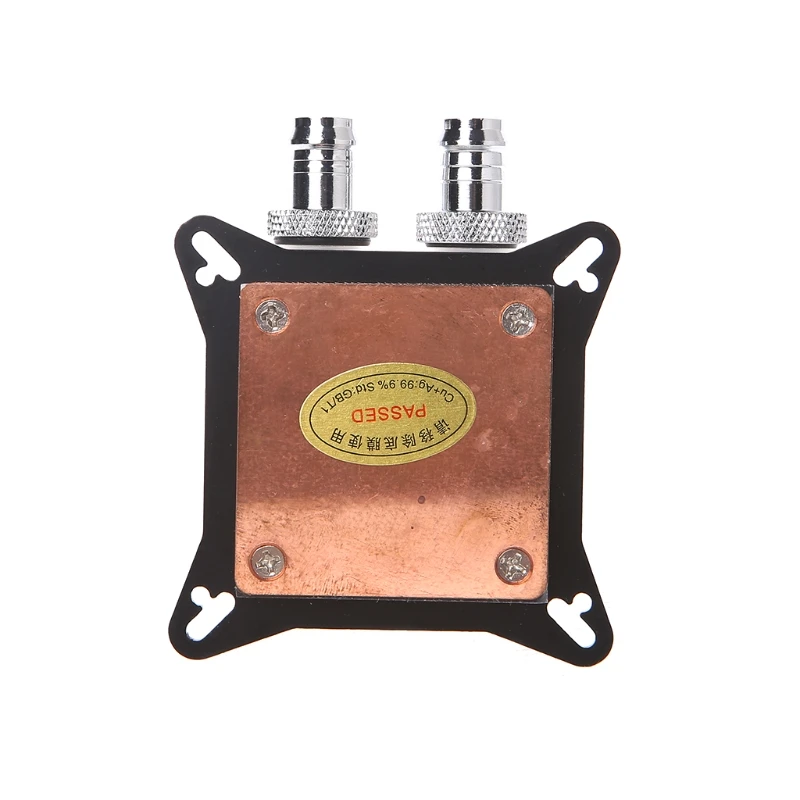 Bloque de refrigeración por agua GPU, enfriador de cobre de doble canal para tarjeta de vídeo, tarjeta gráfica, radiador enfriador de agua para AMD para NVID - imagen 5