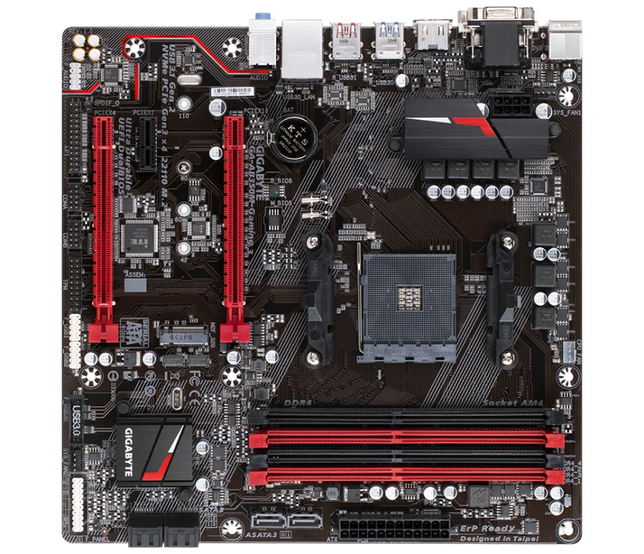 GIGABYTE GA-AB350M-Gaming 3 (AMD Ryzen AM4/ B350/ VENTILADOR INTELIGENTE 5/ HDMI/ M.2/ SATA/ USB 3.1 Tipo-A/ Micro ATX/ DDR4/ Placa base) - imagen 5