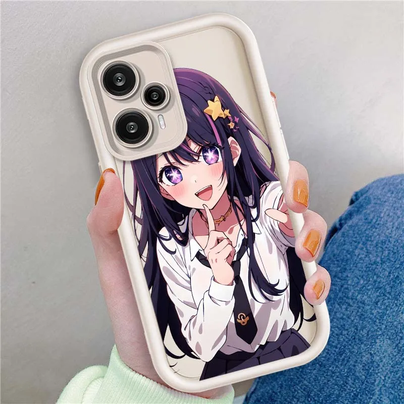 Funda de Anime Girl Hoshino para Xiaomi Poco X3 X4 X5 X6 X7 C65 C75 M4 M5 M5S F6 F4 F5 Pro GT NFC caja de teléfono con escalera ocular - imagen 3