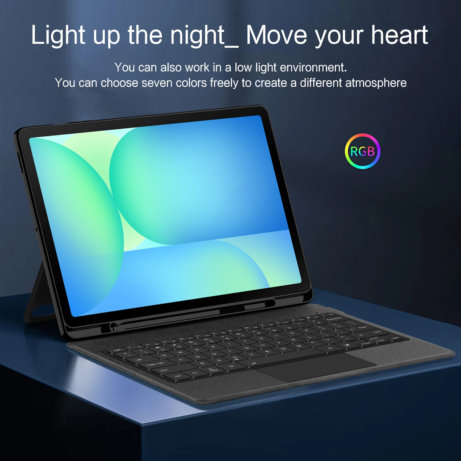 Funda con teclado mágico inteligente para Samsung Galaxy Tab S10 FE + 13,1 "SM-X620 X626B S10 FE Plus funda táctil retroiluminada cubierta Separable - imagen 3