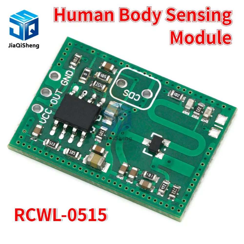RCWL-0515-Módulo de detección de microondas de larga distancia, 12-15m, 2,7g, adecuado para lámpara de garaje/lámpara UV