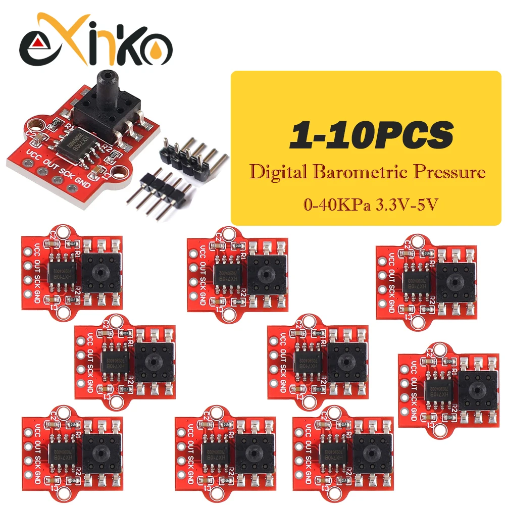 Módulo Sensor de presión barométrica Digital, placa controladora de nivel de agua de 0- 40KPa, Sensor de flujo de líquido HX710B, 1-10 Uds.