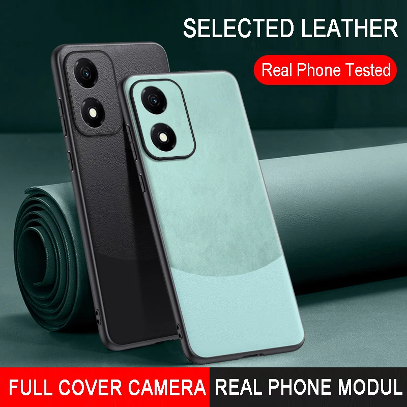 Para Motorola E13 funda de lujo sensación de piel textura de cuero parachoques suave para Motorola E13 teléfono móvil Coques para Motorola E13 - imagen 2